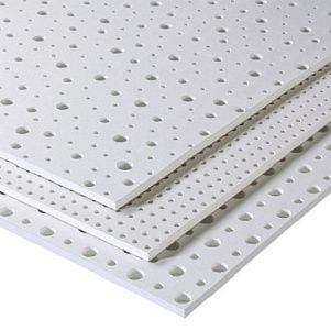 Кнауф-Акустика (Knauf) 12/25КВ-4ФК-2000*1200*12,5мм, сплошная перфорация, белая